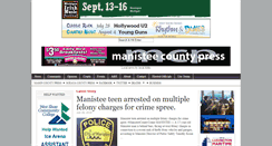 Desktop Screenshot of manisteecountypress.com